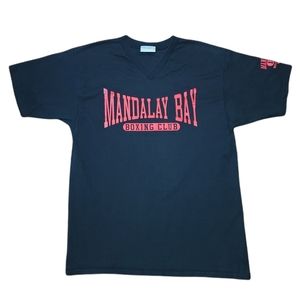 Mandalay Bay Las Vegas Casino Boxing Club Size Large Black T-Shirt